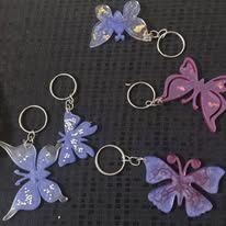 Butterfly Resin Keychains